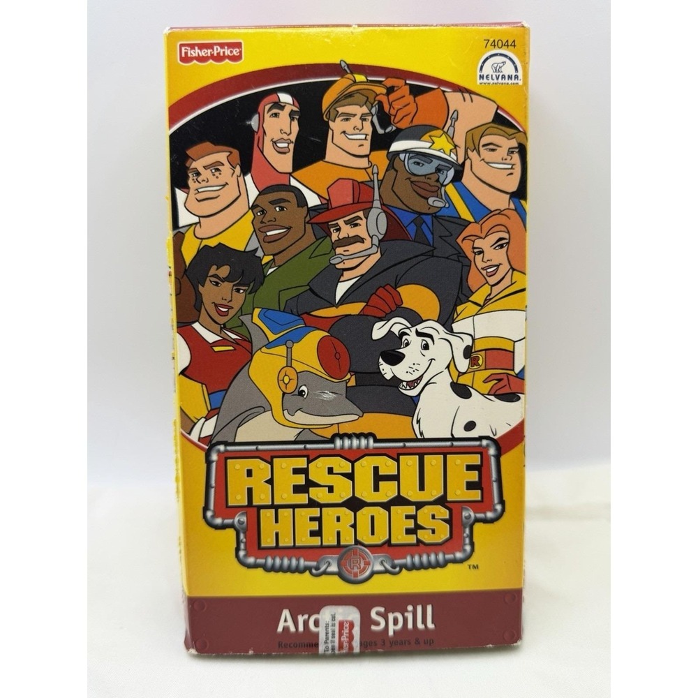 Rescue Heroes Artic Spill VHS Animated Rare